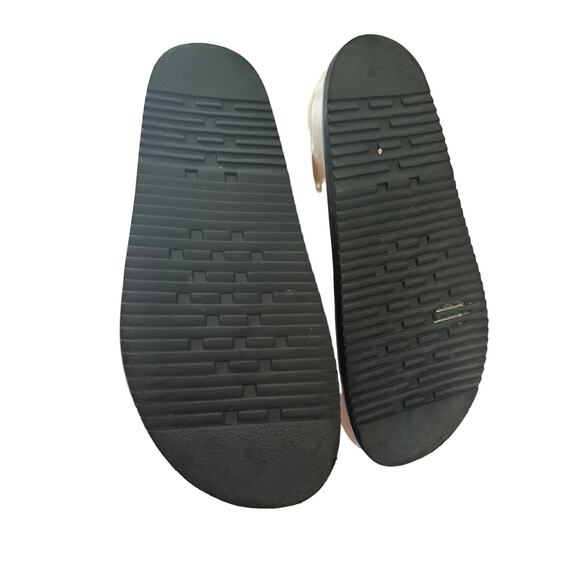 ROAM Velcro Fuzzy Stack Platform Beige Faux Shearling - SZ 11 - Picture 8 of 11